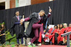 Andile Braveman Mbatha celebrates his success