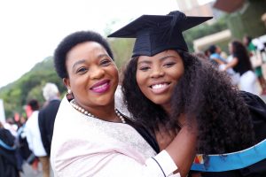 MEC KZNCOGTA Nomusa Dube seen with her daughter Hazel Ncube