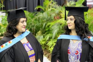 Mother and daughter Renita and Arthi graduate together