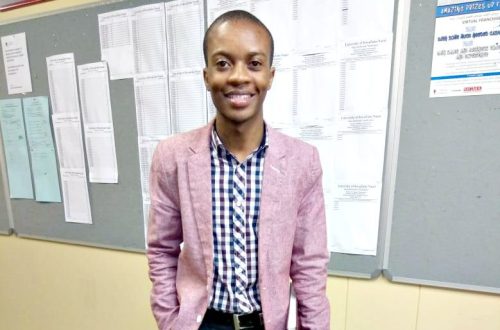 Education student Mr Luthando Molefe.